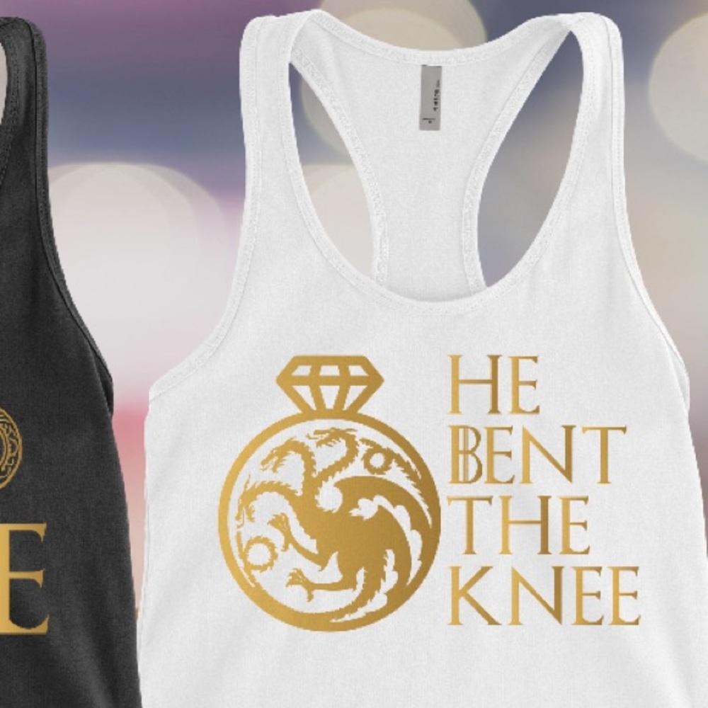 Bachelorette white tank